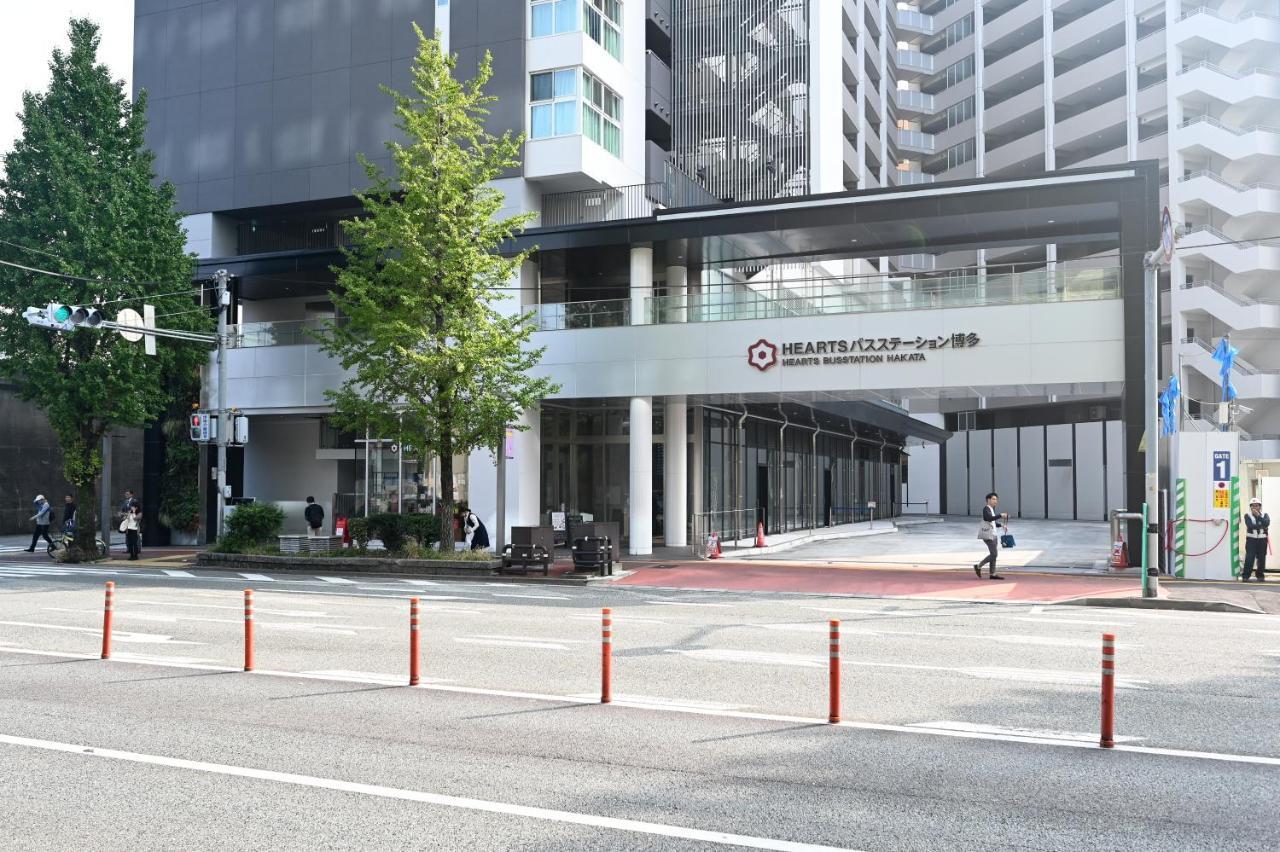 Hearts Capsule Hotel & Spa Hakata Fukuoka  Exterior foto